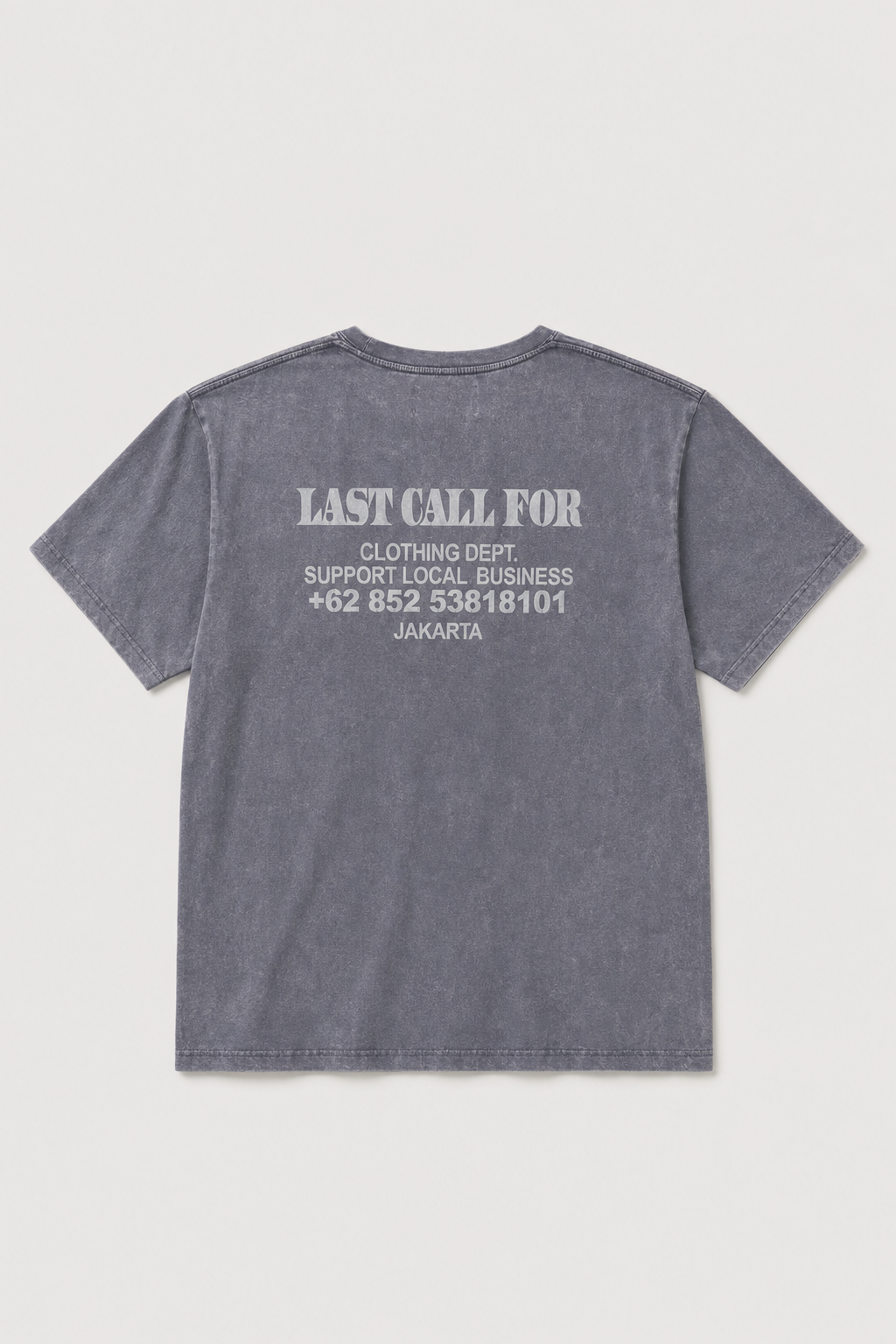 T-shirt Support local business - stone wash